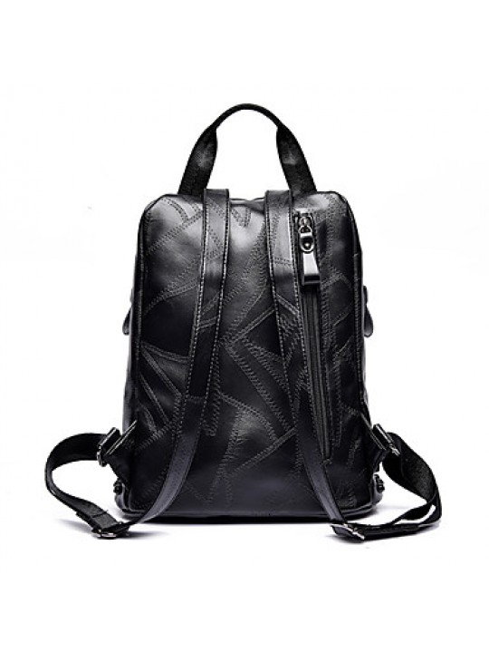  Women PU Bucket Satchel / Backpack / School Bag / Travel Bag - Blue / Gold / Red / Black