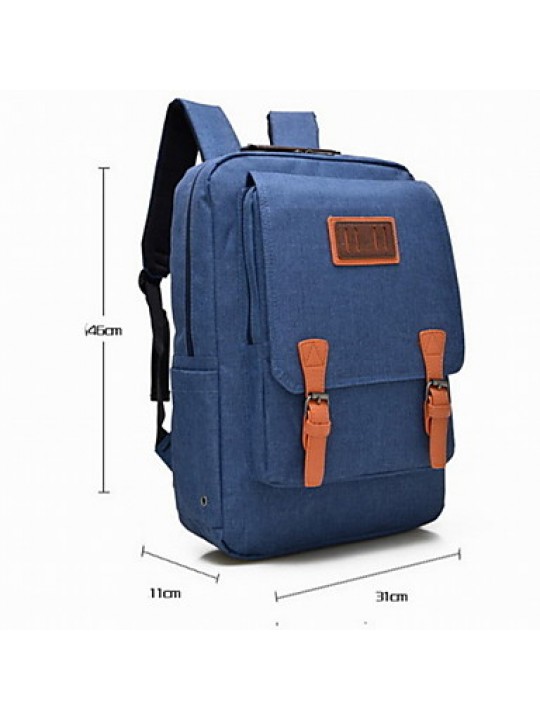 Fashion Unisex Canvas / Polyester Baguette Backpack / Sports & Leisure Bag / Travel Bag-Multi-color