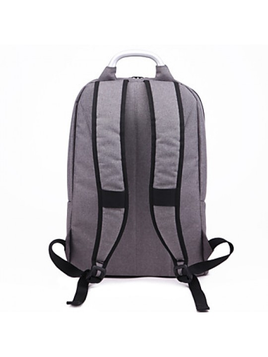Authentic Unisex Nylon Sports Casual Backpack Outdoor Shoulder Bag Laptop Backpack-Color Light Grey