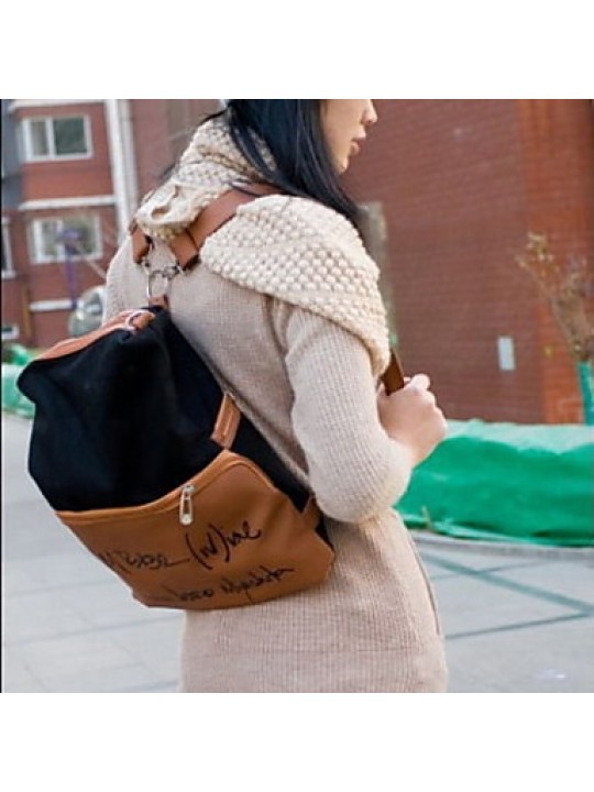 Fashion Women PU / Canvas / Polyester Weekend Bag Shoulder Bag / Tote / Sports & Leisure Bag / Travel Bag-Multi-color
