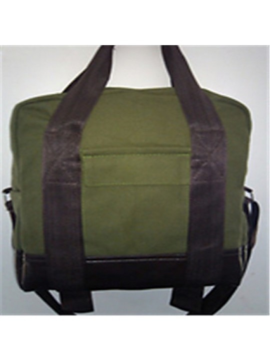 Unisex Canvas Bucket Backpack - Blue / Green / Khaki