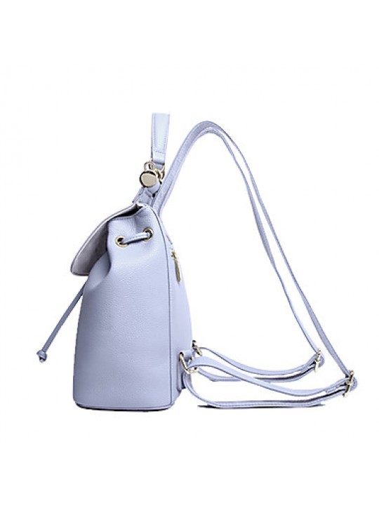 Women 's PU Backpack/Tote Bag/Leisure bag/Travel Bag-Light Blue