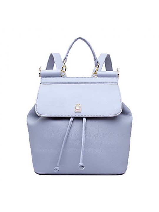 Women 's PU Backpack/Tote Bag/Leisure bag/Travel Bag-Light Blue