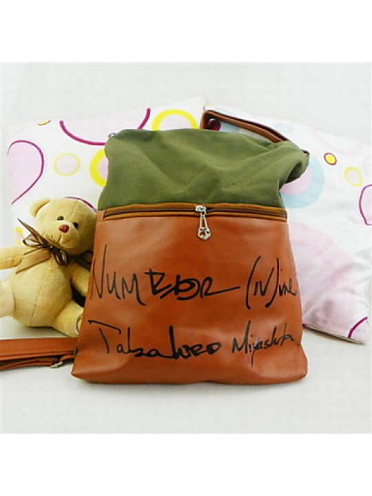 Fashion Women PU / Canvas / Polyester Weekend Bag Shoulder Bag / Tote / Sports & Leisure Bag / Travel Bag-Multi-color